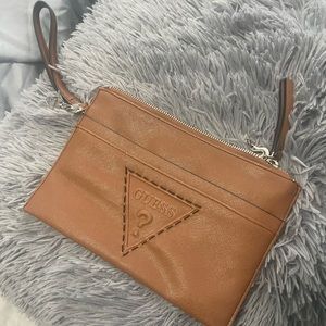 Brown wrist bag